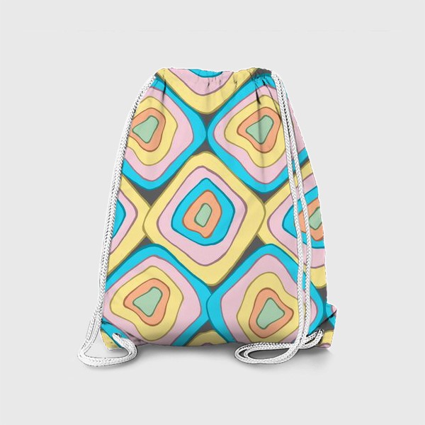 Рюкзак «Абстрактные квадраты разноцветный»