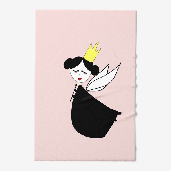 Полотенце «Маленькая фея с крылышками и короной»