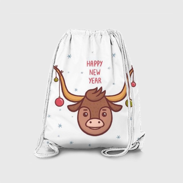 Рюкзак «Милый бык. Новый год 2021»