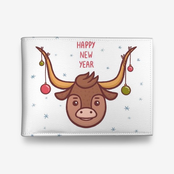 Кошелек «Милый бык. Новый год 2021»