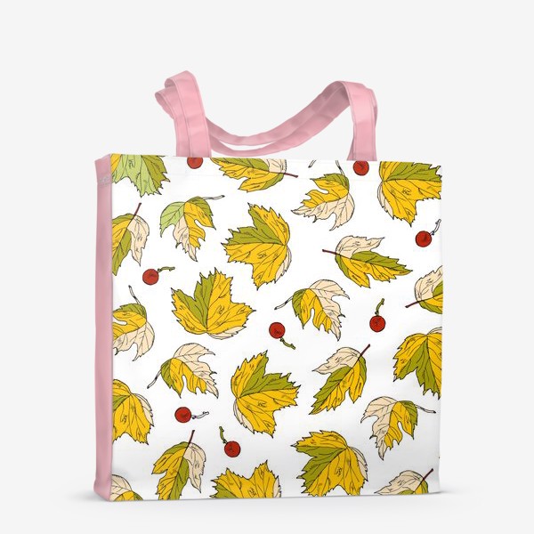 Сумка-шоппер &laquo;жёлтые листья и ягоды&raquo;