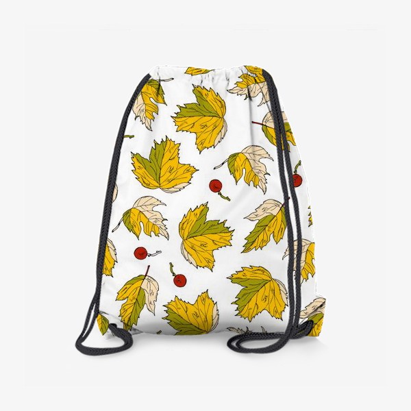 Рюкзак «жёлтые листья и ягоды»