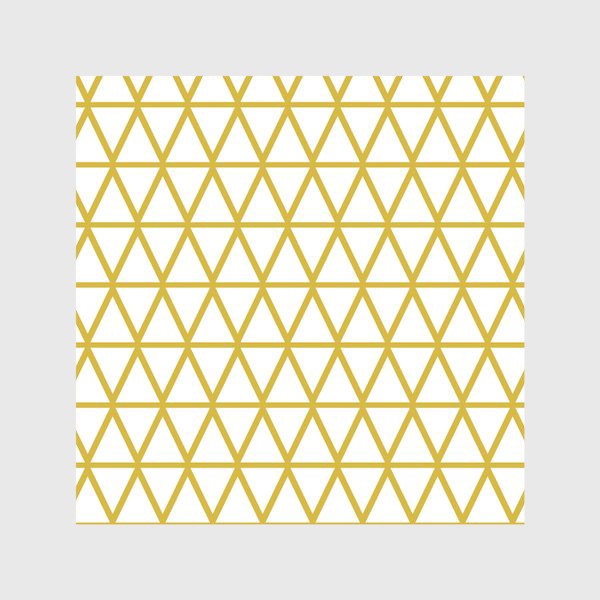 Скатерть «Графика на белом фоне в желтых тонах с треугольниками»