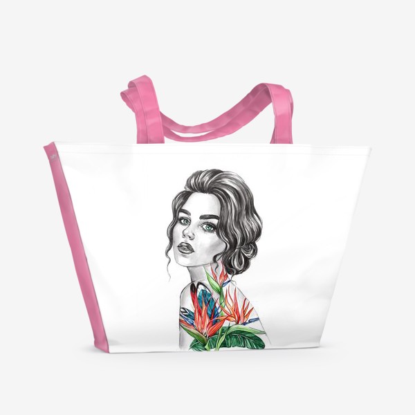 Пляжная сумка «Девочка - лето»