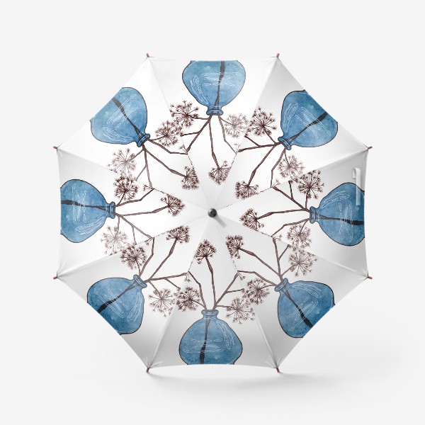 Зонт «Ваза с сухими цветами»