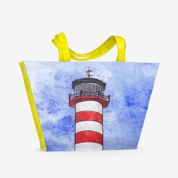 Пляжная сумка «Полосатый маяк»