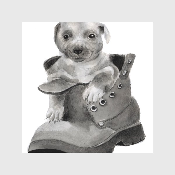 Скатерть «щенок  в ботинке»