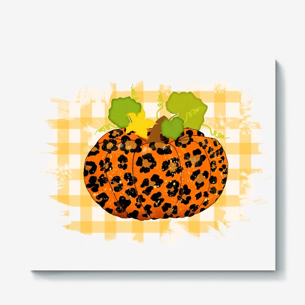 Холст «Леопардовый принт тыквы»
