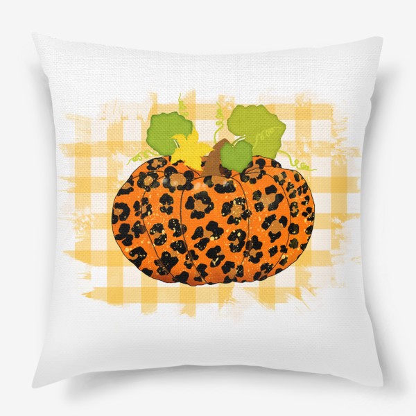 Подушка «Леопардовый принт тыквы»