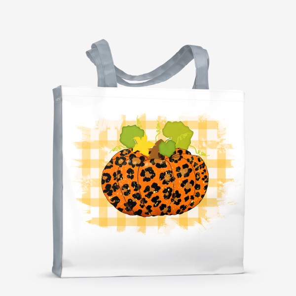 Сумка-шоппер «Леопардовый принт тыквы»