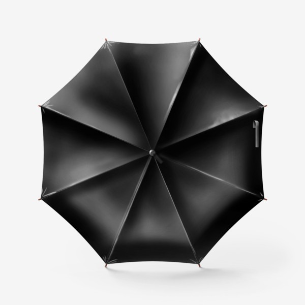 Зонт «Минималистичный черно-белый паттерн с ананасами»