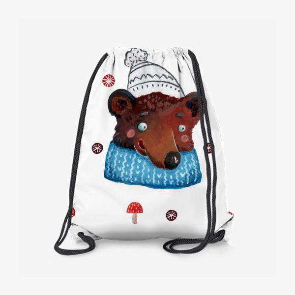 Рюкзак «Медведь в шапке. Зима. Новый год!»