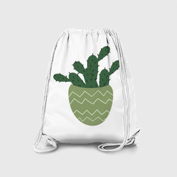 Рюкзак «Мексиканский кактус в модном горшке »