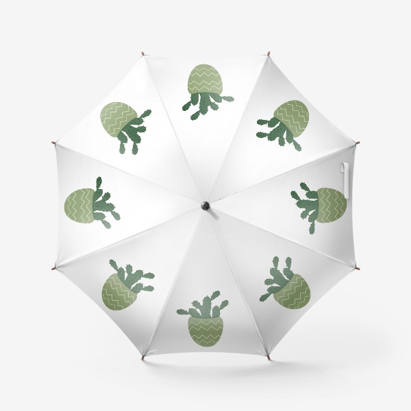Зонт «Мексиканский кактус в модном горшке »