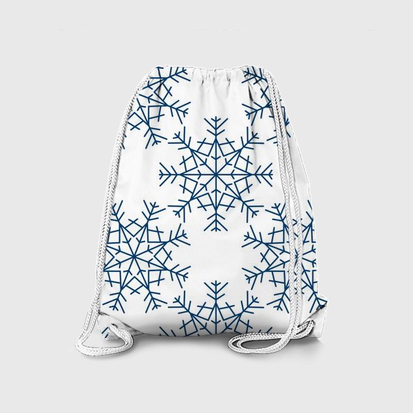 Рюкзак «Синие снежинки»