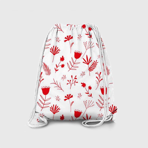 Рюкзак «Красные цветы»