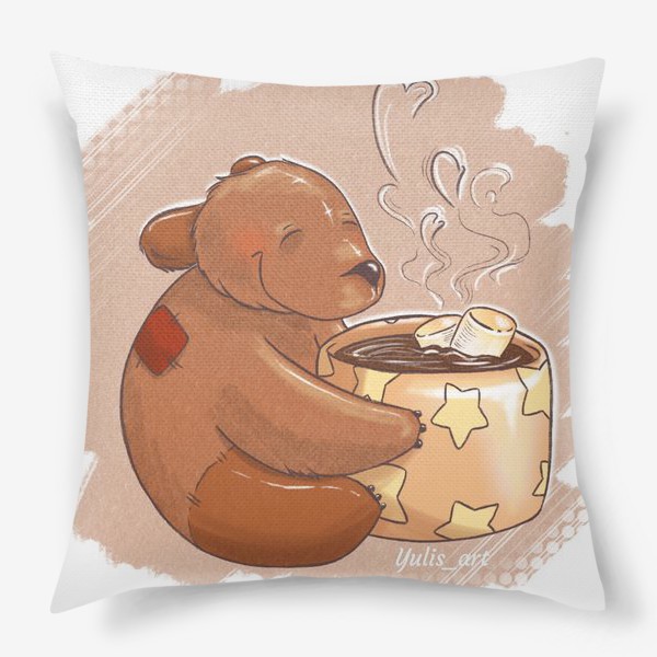 Подушка «медвежонок с какао»
