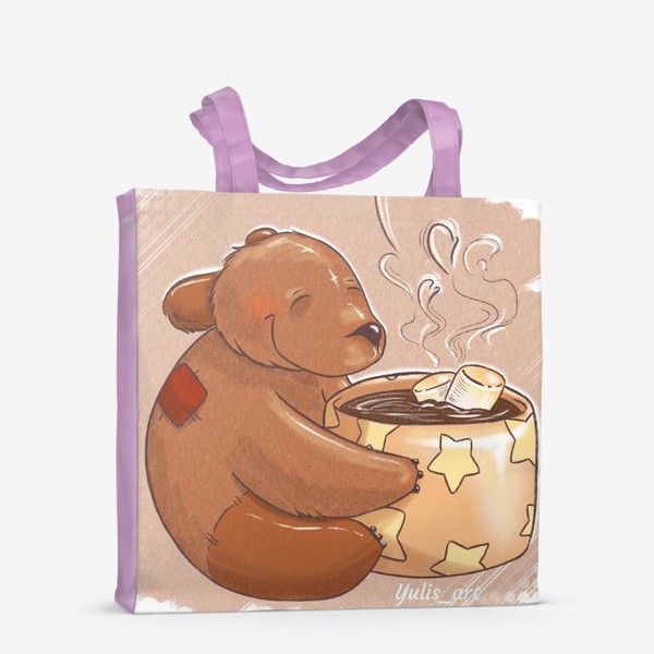 Сумка-шоппер «медвежонок с какао»
