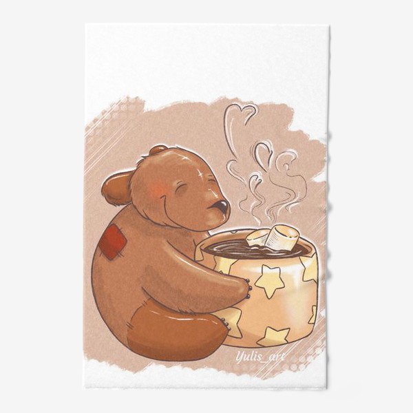 Полотенце «медвежонок с какао»
