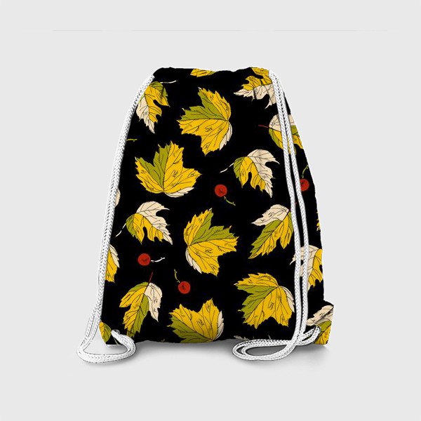 Рюкзак «жёлтые листья и ягоды»