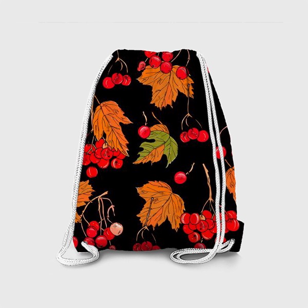 Рюкзак «калина ягоды и листья»