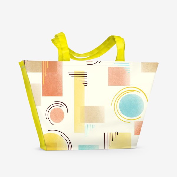 Пляжная сумка «Геометрическая абстракция паттерн»
