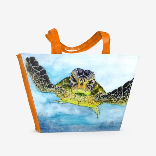 Пляжная сумка «Морское приключение. Черепаха»