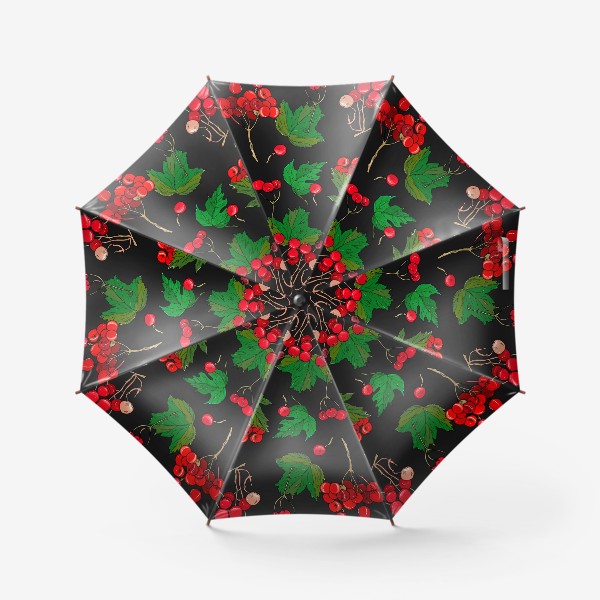 Зонт «красные ягоды»