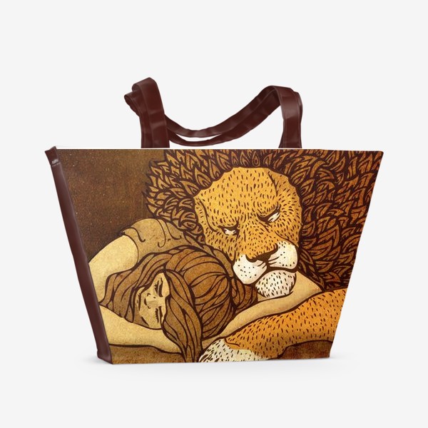 Пляжная сумка «Сон со львом»