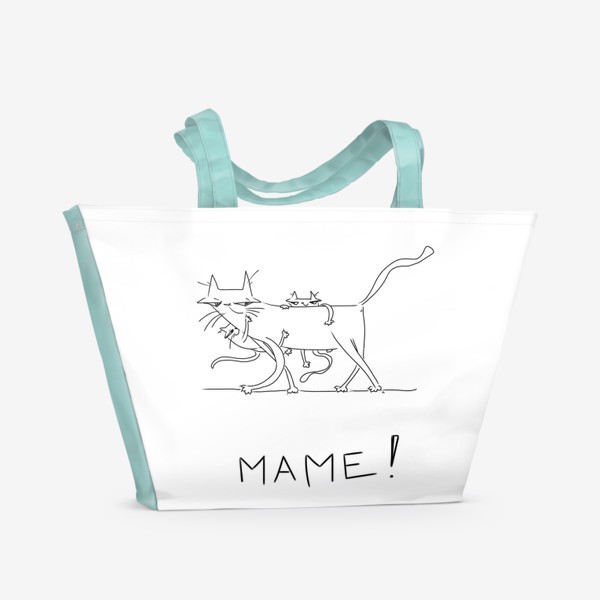 Пляжная сумка «С днем матери. Для любимой мамы, Для бабушки »