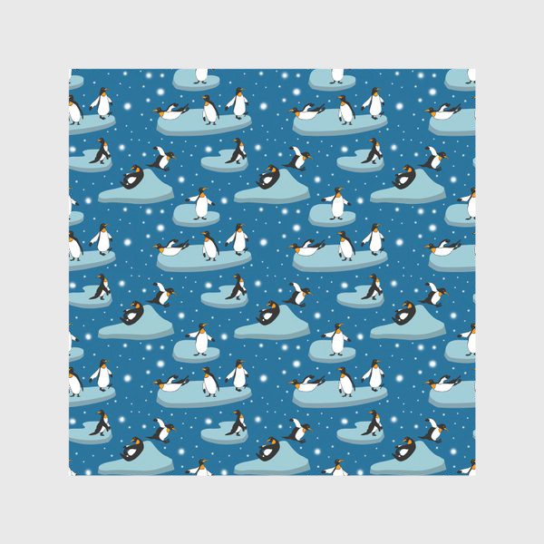 Скатерть «Веселые пингвины на льдинах»