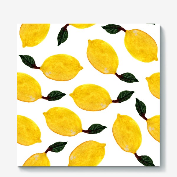 Холст «Лимон с листиком»