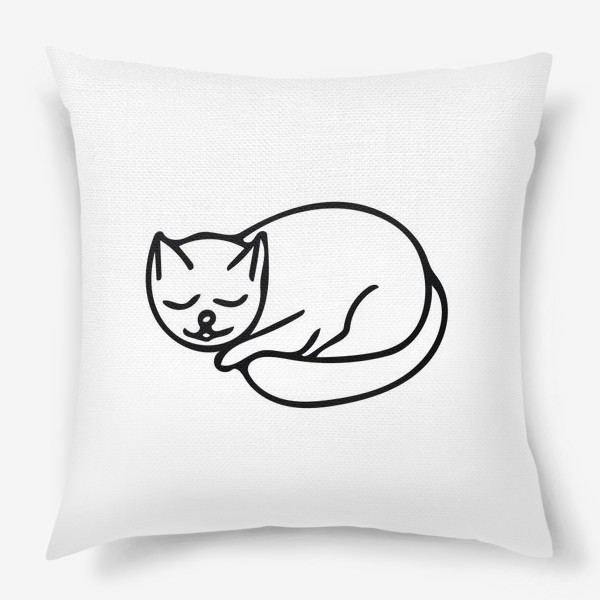 Подушка «милый спящий кот»