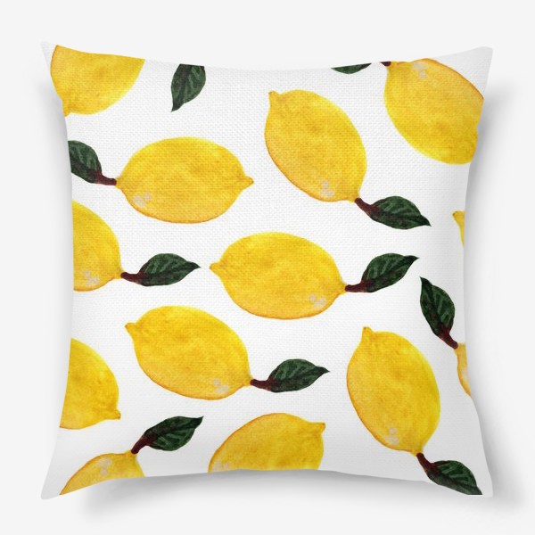 Подушка «Лимон с листиком»