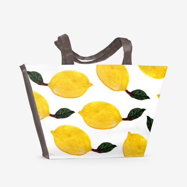Пляжная сумка «Лимон с листиком»