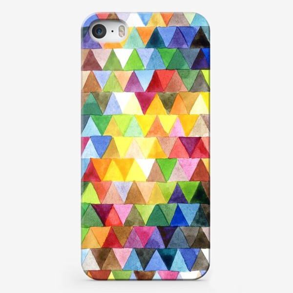Чехол iPhone «Разноцветные треугольники»