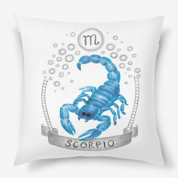 Подушка «Скорпион. Знак зодиака.»