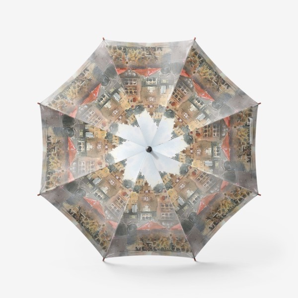 Зонт «Красные зонтики кафе»