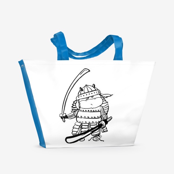 Пляжная сумка «Бычок - защитник»