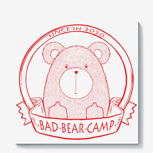 Холст &laquo;Bad Bear Camp&raquo;