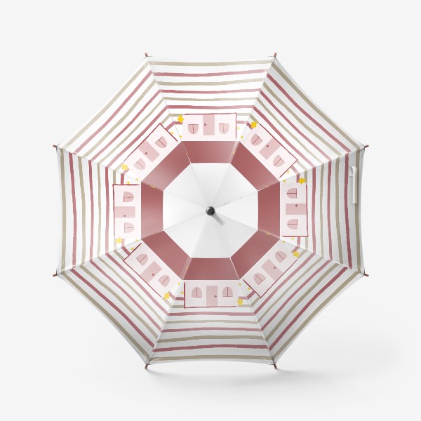 Зонт «Розовый дом»