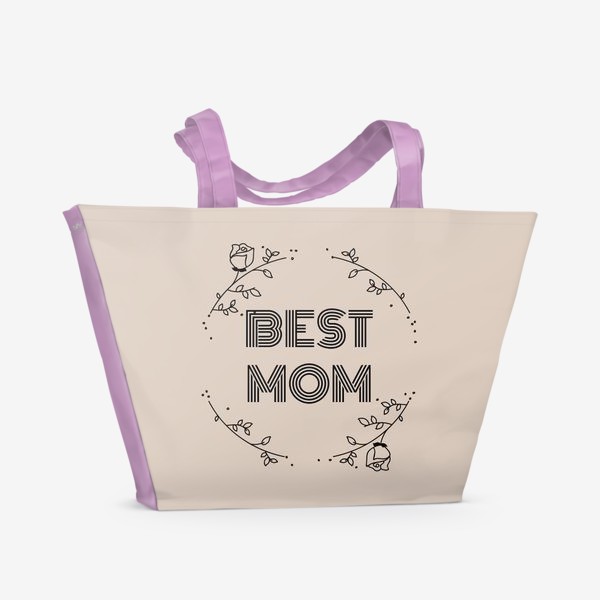 Пляжная сумка &laquo;Best mom&raquo;