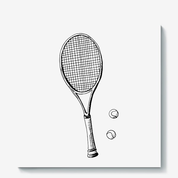 Холст «Теннисная ракетка»