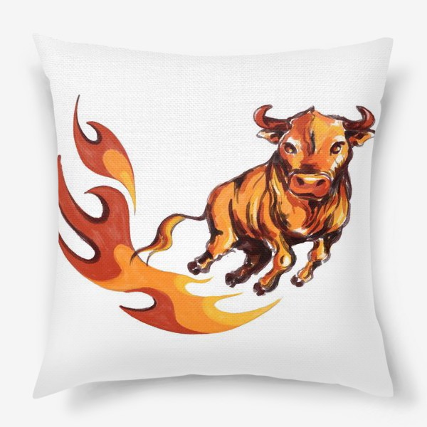 Подушка «Огненный бык»