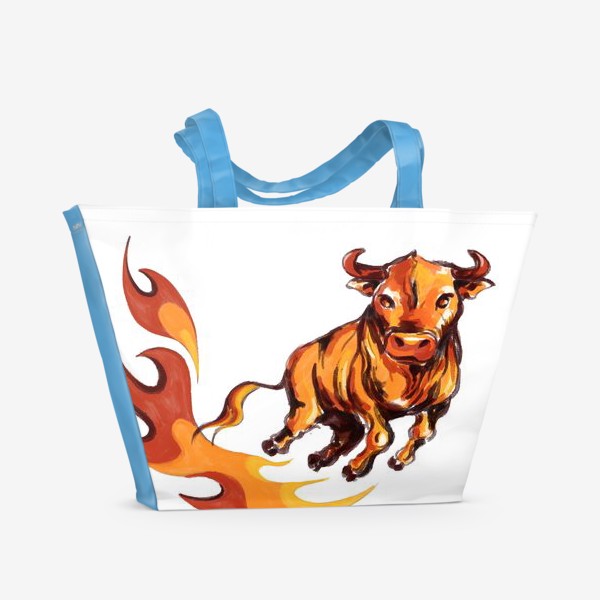 Пляжная сумка «Огненный бык»
