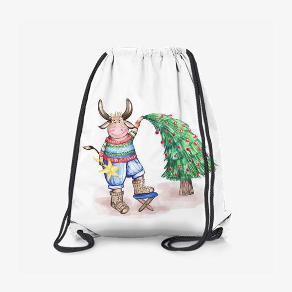 Рюкзак «Милый бык. Символ 2021 года»