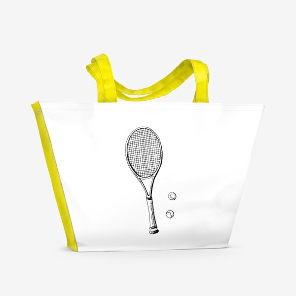 Пляжная сумка «Теннисная ракетка»