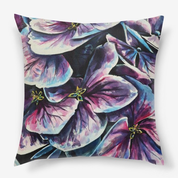 Подушка «Фиолетовые цветы»