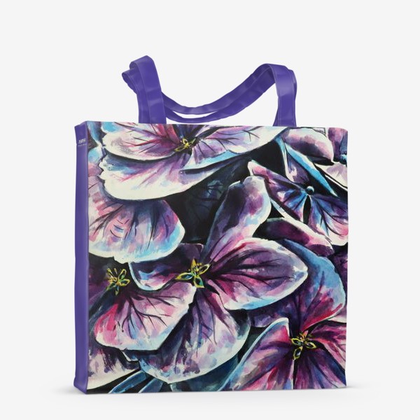 Сумка-шоппер &laquo;Фиолетовые цветы&raquo;