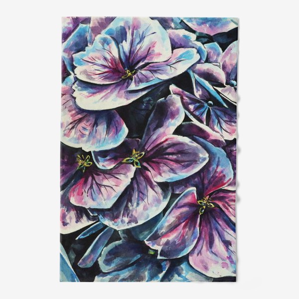Полотенце «Фиолетовые цветы»